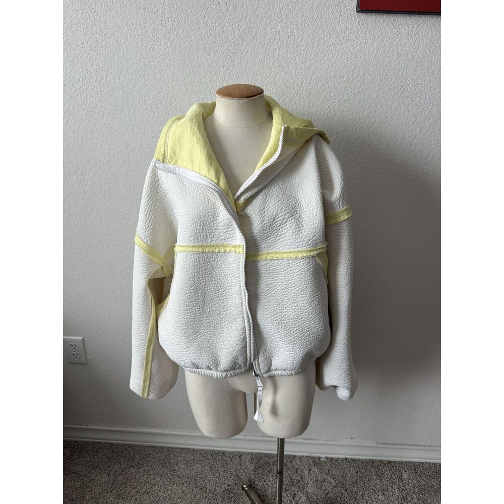 Free People Movement White and Yellow Glow Reversible Jacket